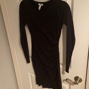 keith black longsleeve dress